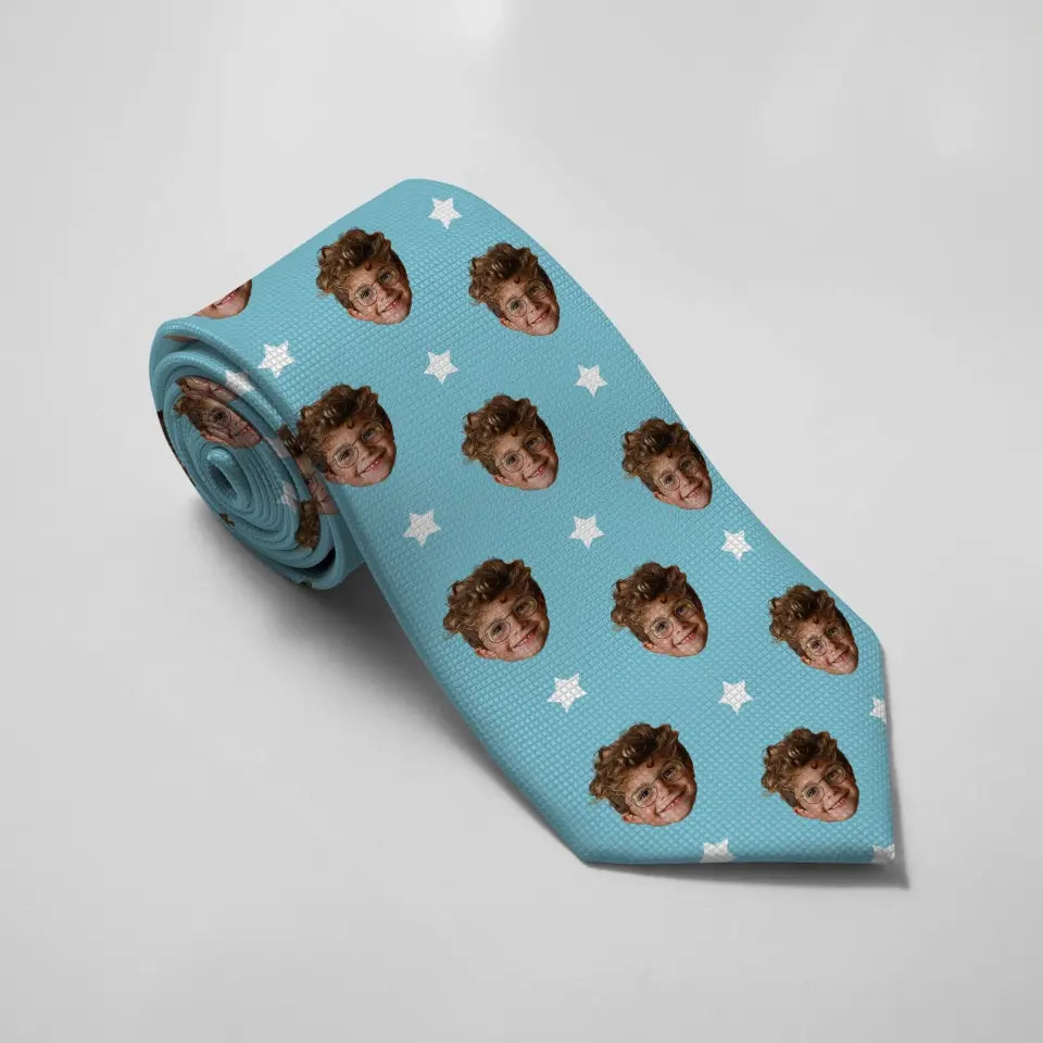 Personalized Neck Tie With Your Kid's Face