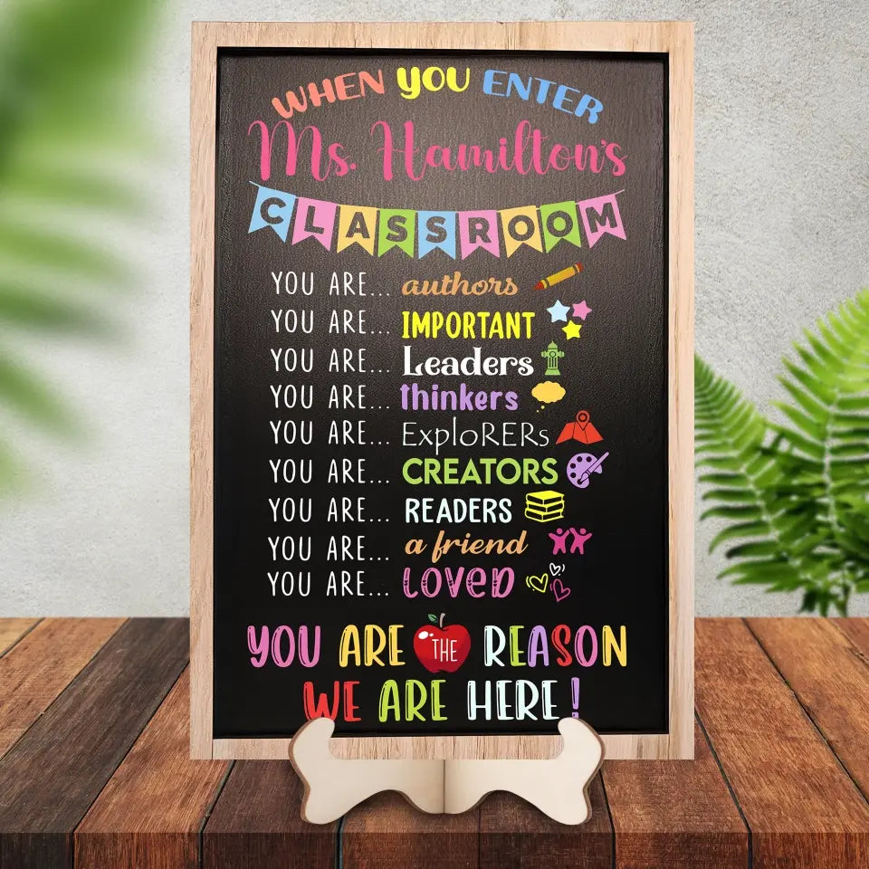 Personalized Teacher Name Classroom Sign